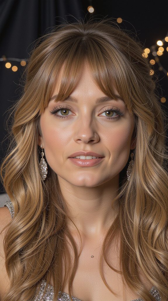 effortlessly styled long hair