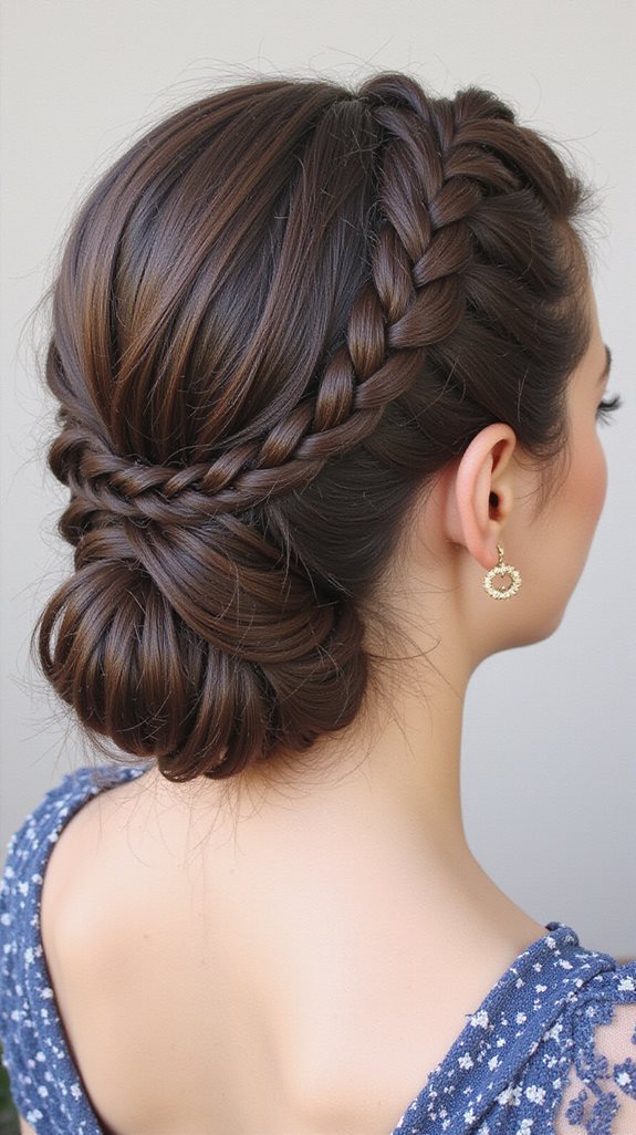 elegant braided updo technique