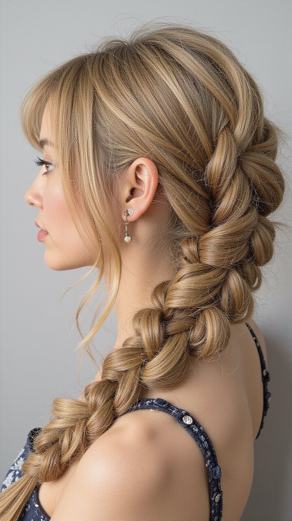 elegant dutch braid flower