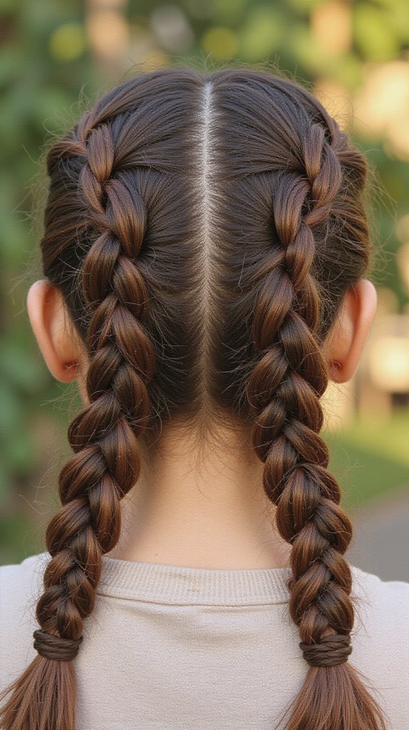 elegant inverted braid technique