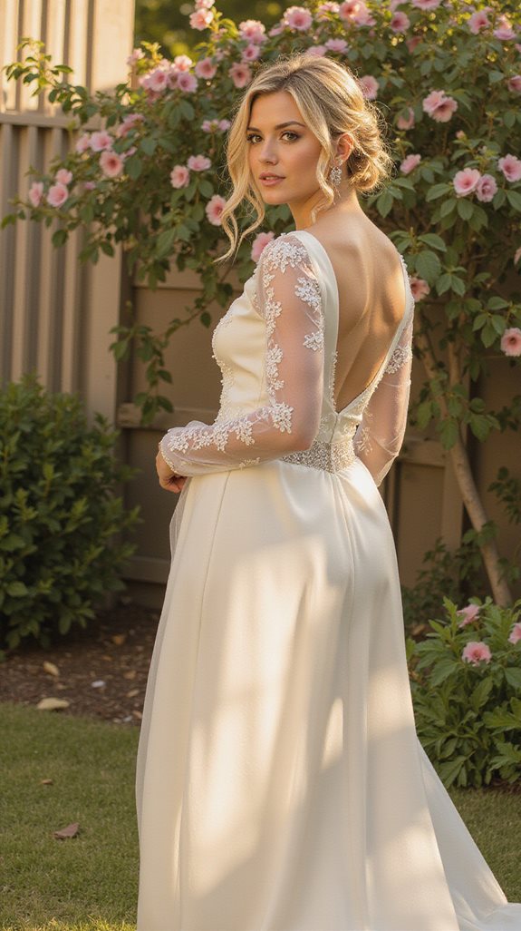 elegant long sleeve silhouettes