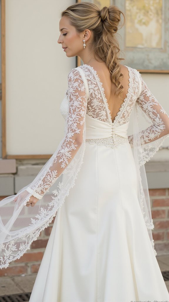 elegant modest long sleeves