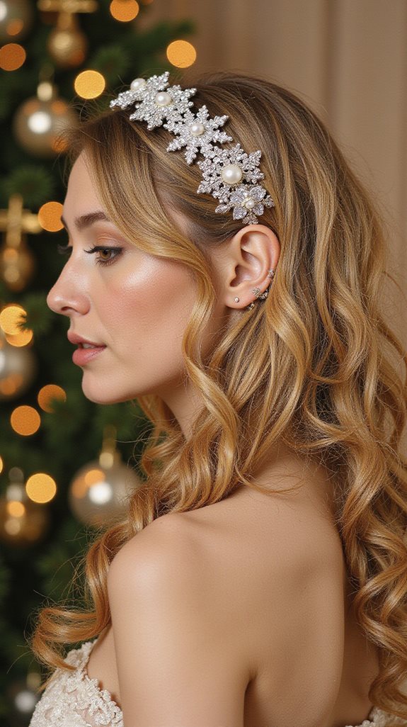 elegant side swept curls hairstyle