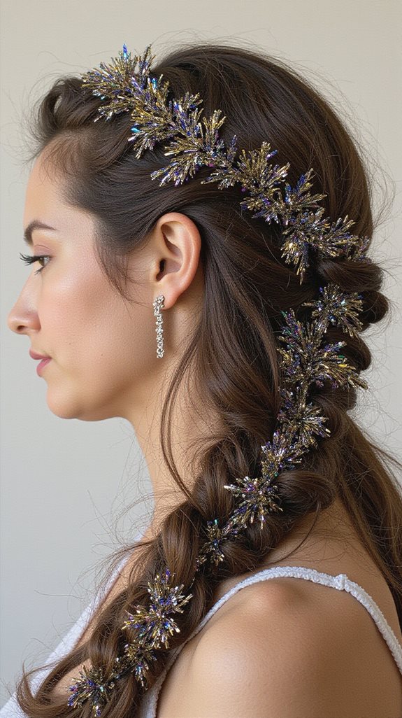 glamorous holiday braid transformation