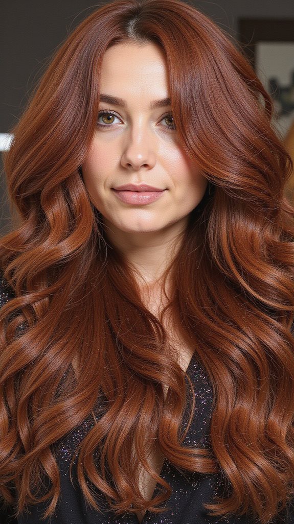 glamorous voluminous blowout technique