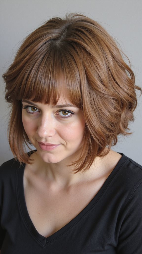 graduated bangs stacked bob