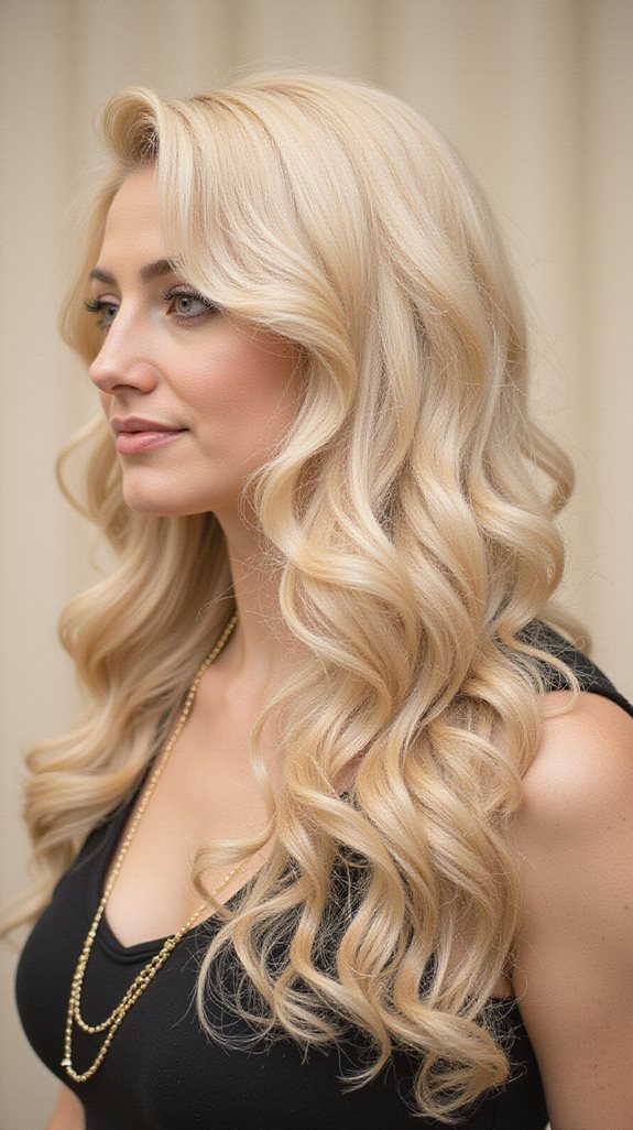 hollywood waves side part