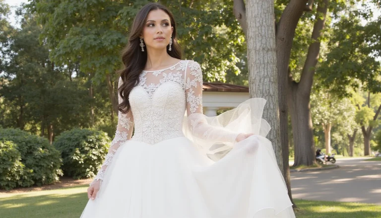 long sleeve wedding dress