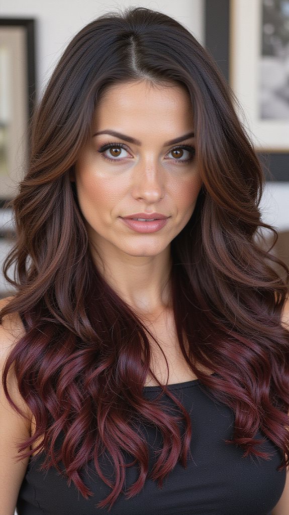 multi dimensional cherry mahogany color