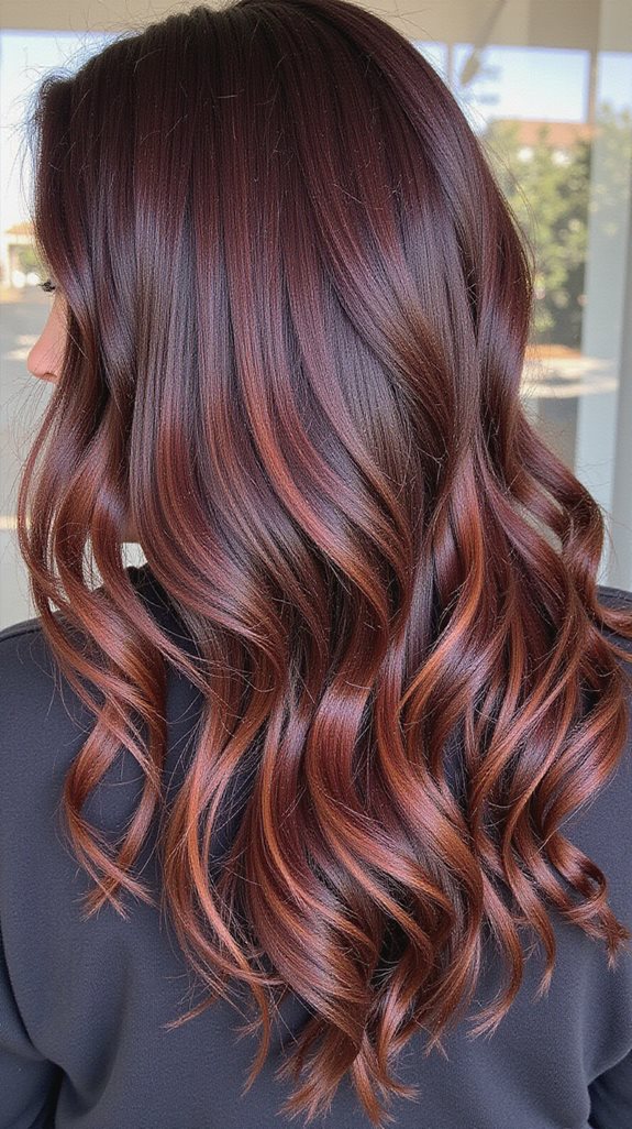 multidimensional burgundy with highlights
