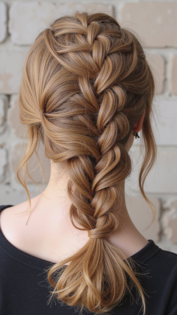 parallel dutch braid technique