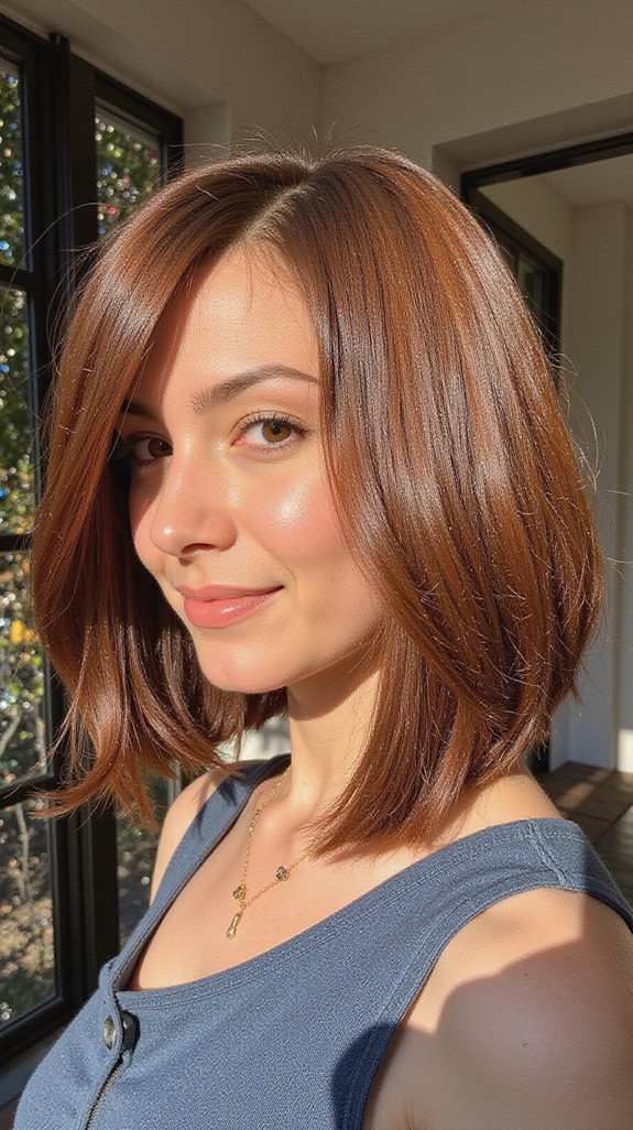 precision angled bob hairstyle