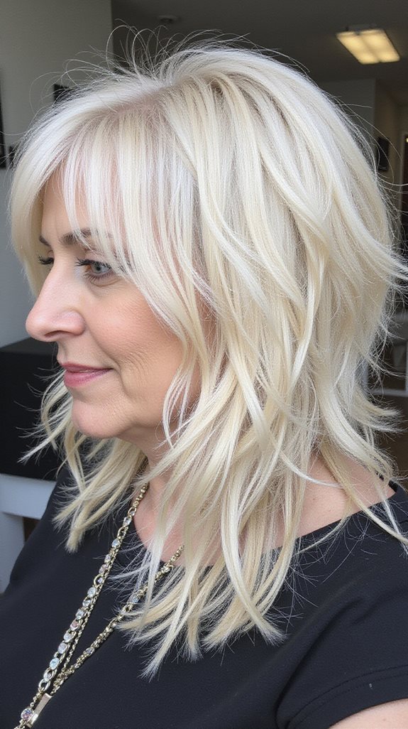 razored shag haircut technique