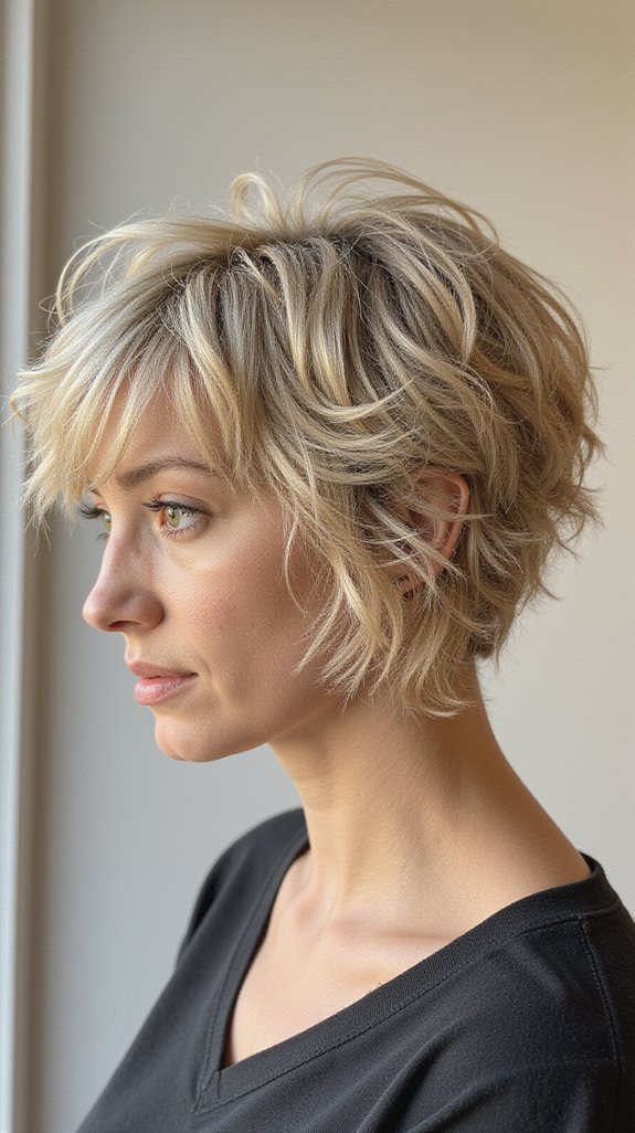 romantic wavy shaggy bob