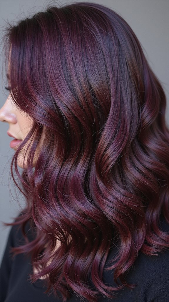 sophisticated black cherry highlights