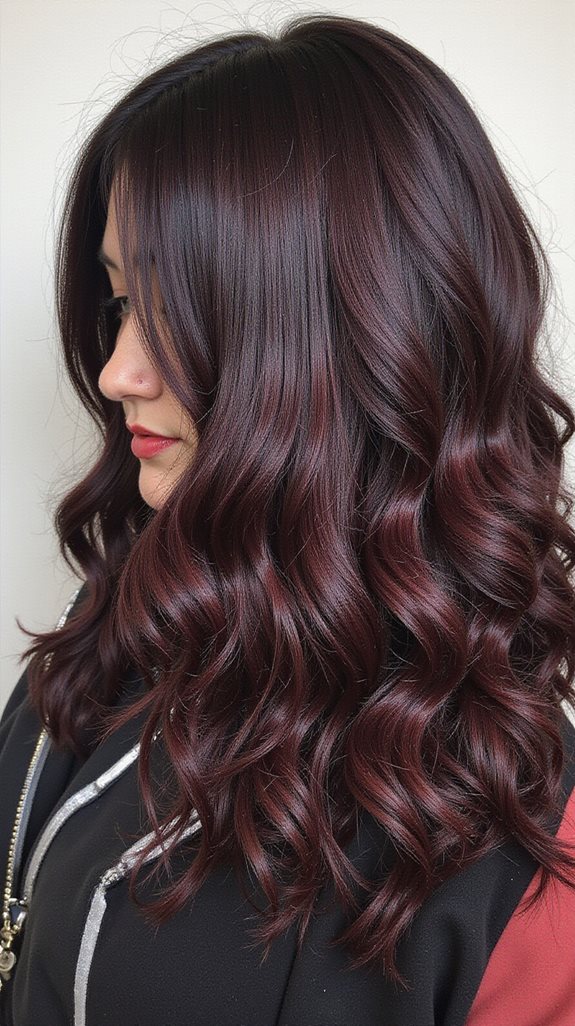 sophisticated black cherry tones