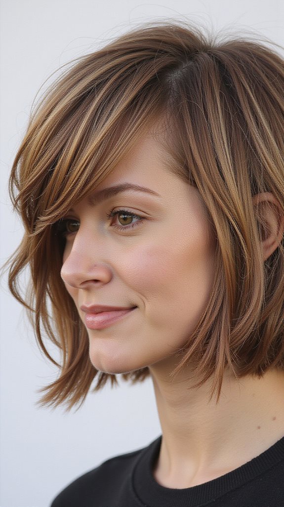 sophisticated graduated bob hairstyle