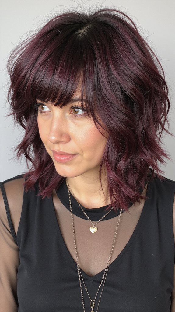 stunning black cherry shag