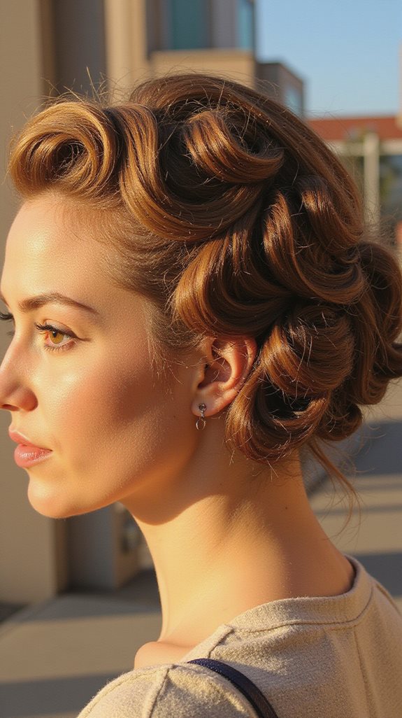 vintage updo styling techniques