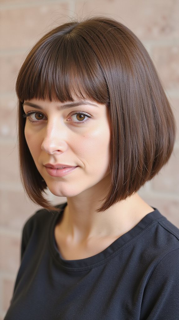 wispy bangs with bob