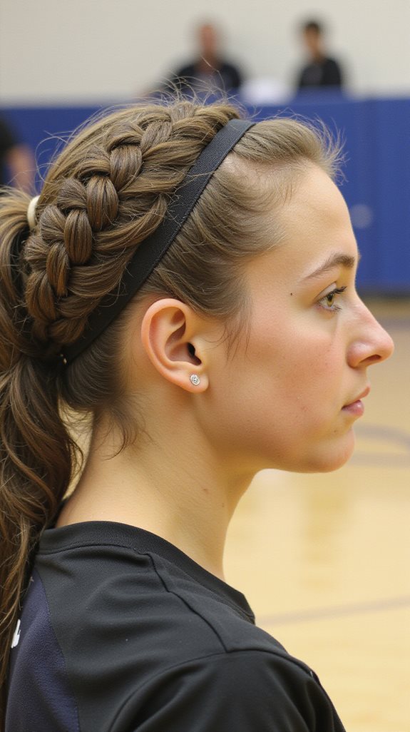 braided headband for volleyball