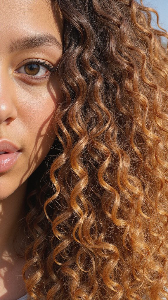caramel color for curls