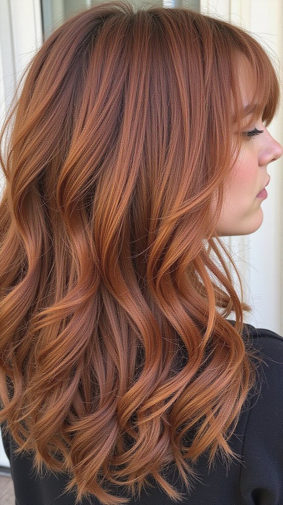 copper caramel hair technique