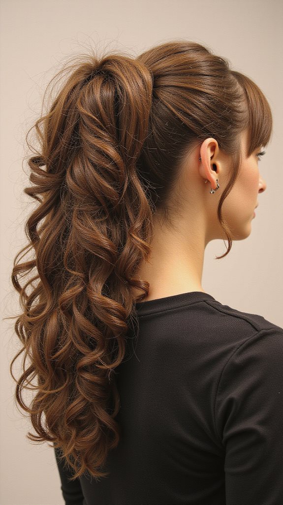 double ponytail volume technique