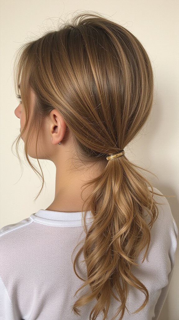 effortlessly chic messy ponytail