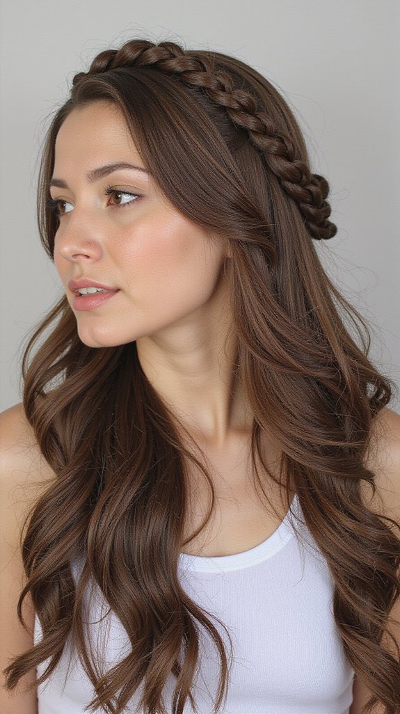 elegant braided crown hairstyle