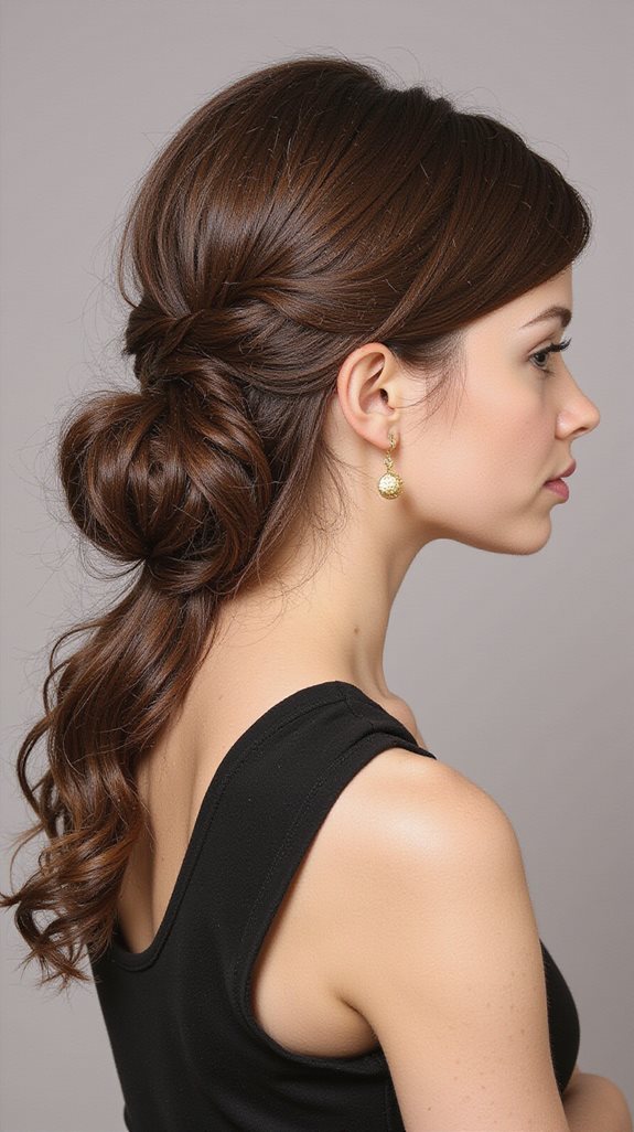elegant half updo accessories