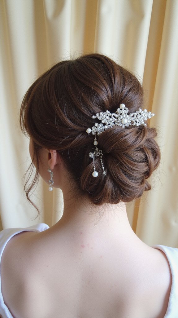 elegant low twisted hairstyle