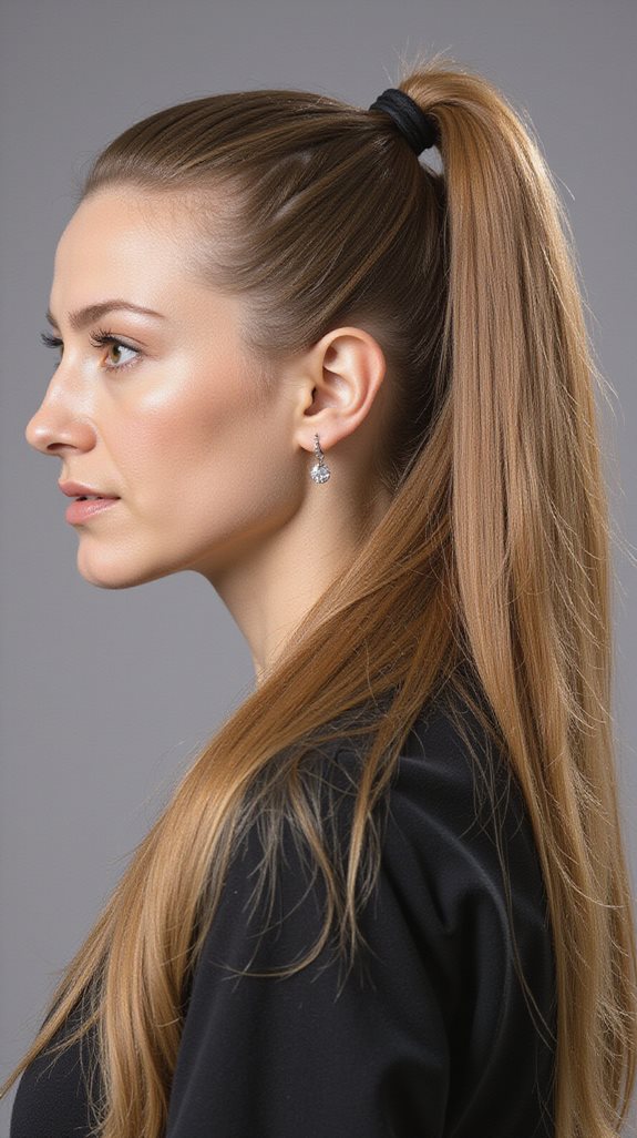 high ponytail styling techniques