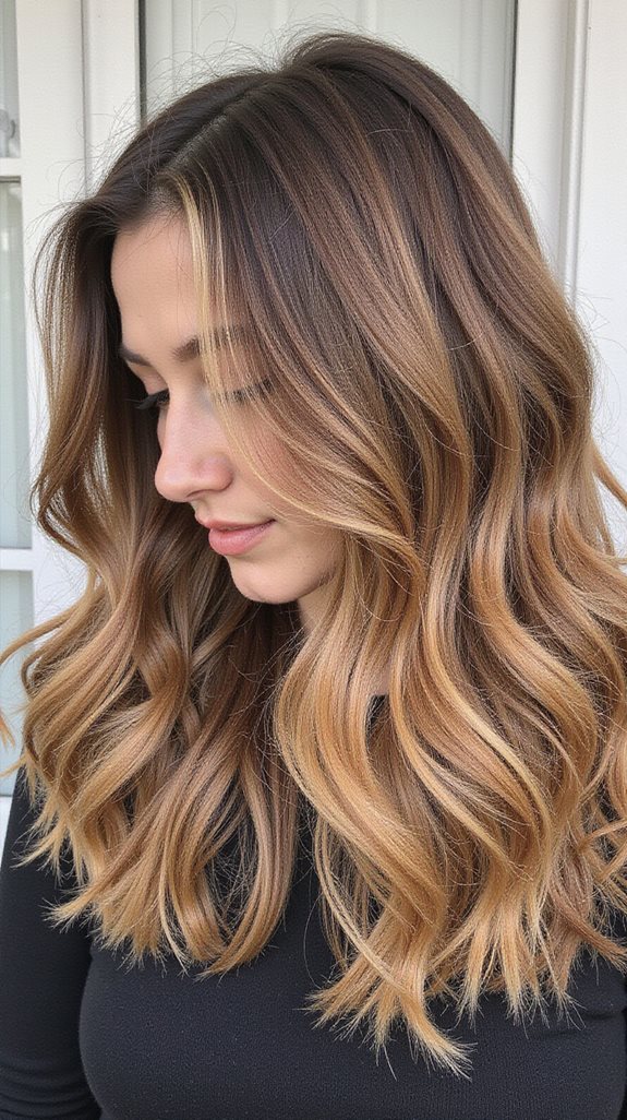 honey caramel hair highlights