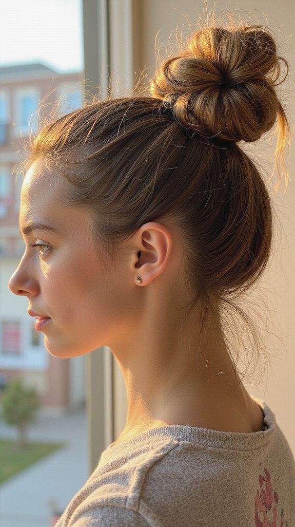 playful high ponytail hairstyle