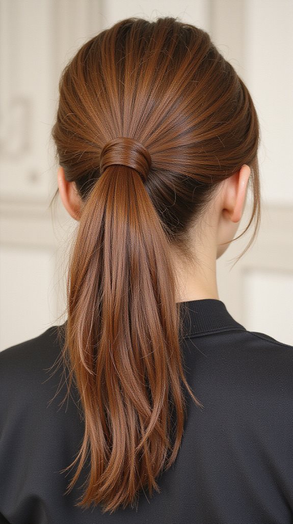 polished ponytail styling technique