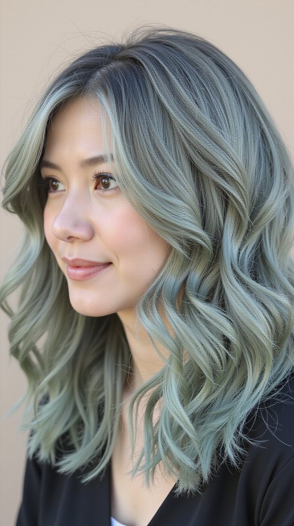 sage gray hair color fusion