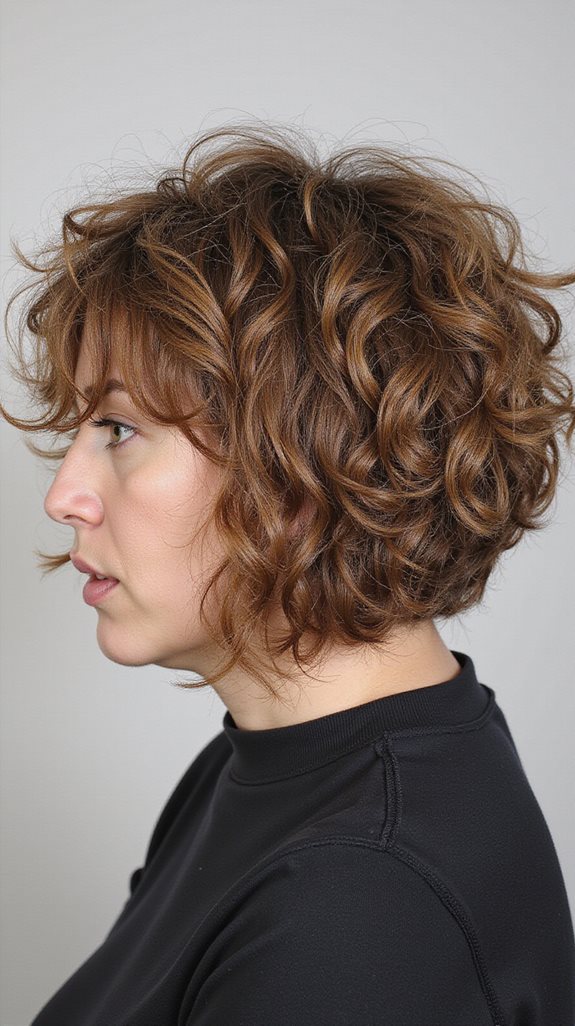 shaggy bob with choppy layers