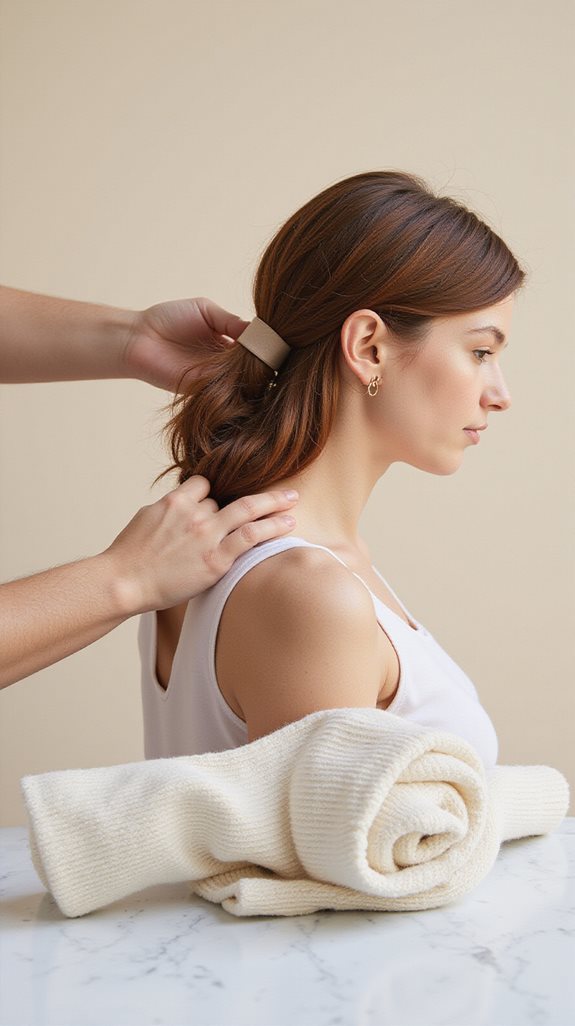 sock bun hair transformation