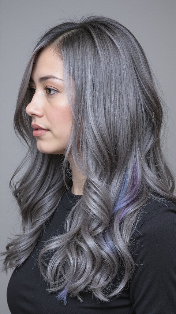 sophisticated dimensional gray hair