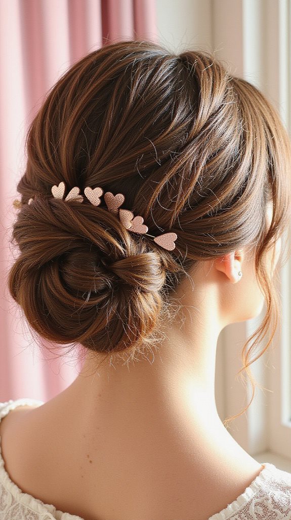 textured bun for busy mornings