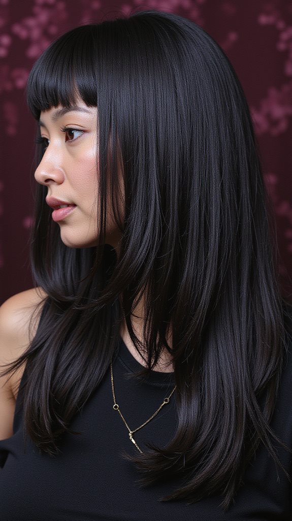 timeless sleek straight hair