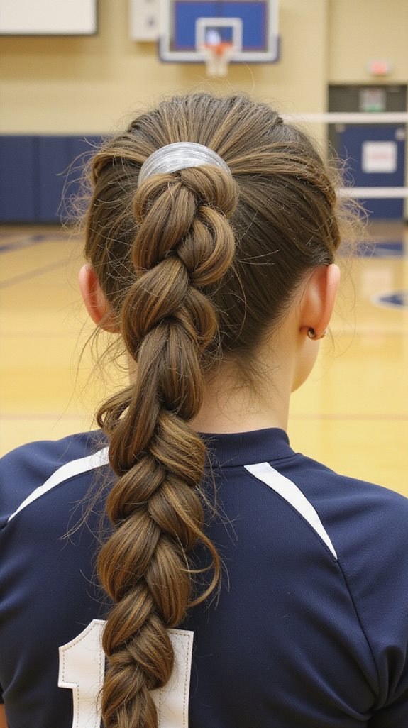 triple twisted ponytail technique