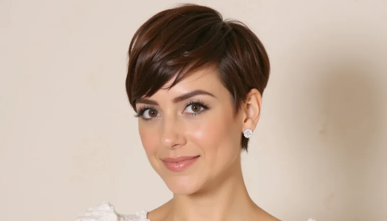 Short Hair Bridesmaid Hairstyle