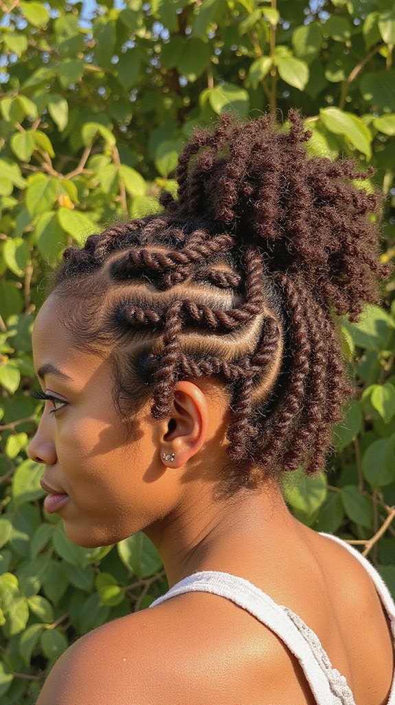 bantu knots for protection