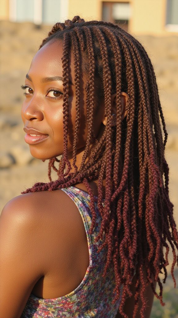 bohemian textured protective hairstyle
