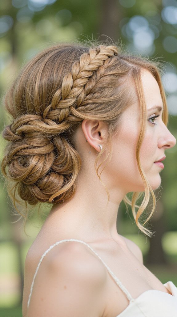 crown like braided hairstyle technique
