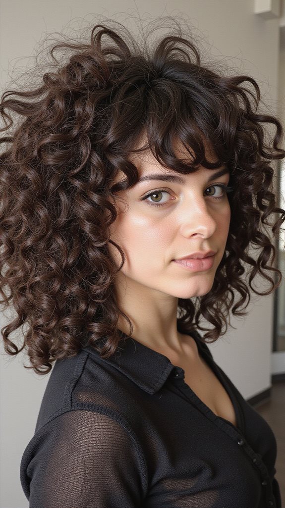 curly wolf cut styling tips