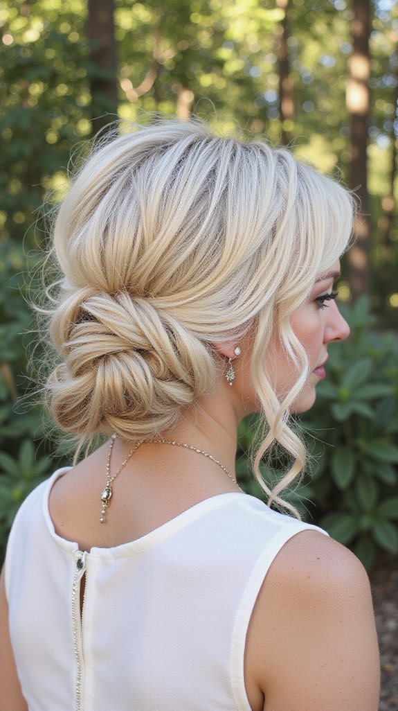 effortless messy bun styling