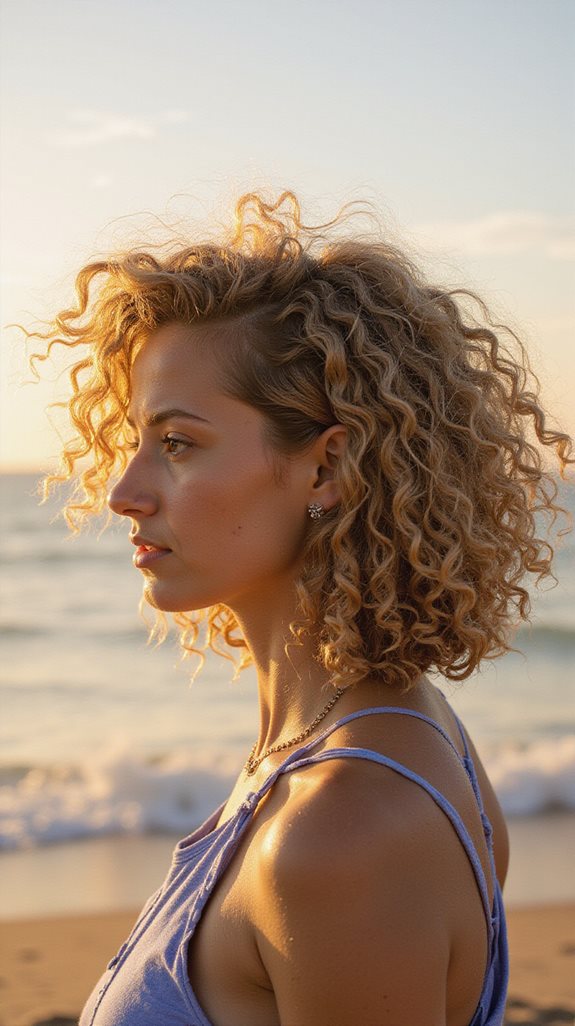 effortless summer curly bob